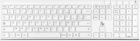 Photo de Pack 2en1 (Clavier/Souris) sans fil Bluestork Blue Element Grapheme (Blanc)