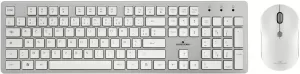 Photo de Pack 2en1 (Clavier/Souris) sans fil Bluestork Pack Easy II (Blanc)