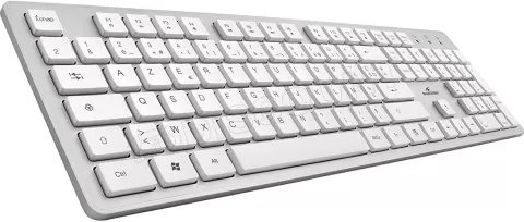 Photo de Pack 2en1 (Clavier/Souris) sans fil Bluestork Pack Easy II (Blanc)