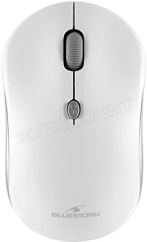 Photo de Pack 2en1 (Clavier/Souris) sans fil Bluestork Pack Easy II (Blanc)