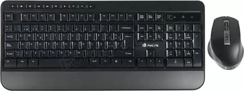 Photo de Pack 2en1 (Clavier/Souris) sans fil Bluetooth NGS Spell Multimode (Noir)