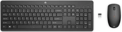 Photo de Pack 2en1 (Clavier/Souris) sans fil HP 230 (Noir)