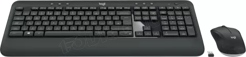 Photo de Pack 2en1 (Clavier/Souris) sans fil Logitech Advanced Wireless Combo MK540 (Noir)