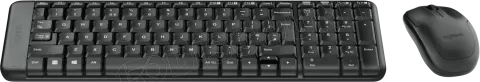 Photo de Pack 2en1 (Clavier/Souris) sans fil Logitech MK220 (Noir)