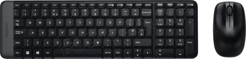 Photo de Pack 2en1 (Clavier/Souris) sans fil Logitech MK220 (Noir)