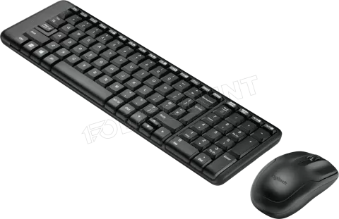 Photo de Pack 2en1 (Clavier/Souris) sans fil Logitech MK220 (Noir)