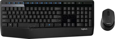 Photo de Pack 2en1 (Clavier/Souris) sans fil Logitech MK345 (Noir)