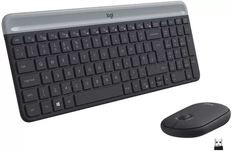 Photo de Pack 2en1 (Clavier/Souris) sans fil Logitech MK470 (Noir)