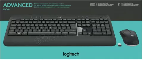 Photo de Pack 2en1 (Clavier/Souris) sans fil Logitech MK540 Advanced (Noir) QWERTY