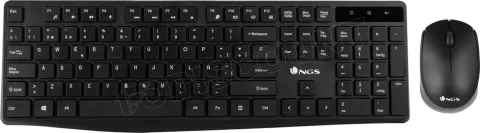 Photo de Pack 2en1 (Clavier/Souris) sans fil NGS Allure (Noir)