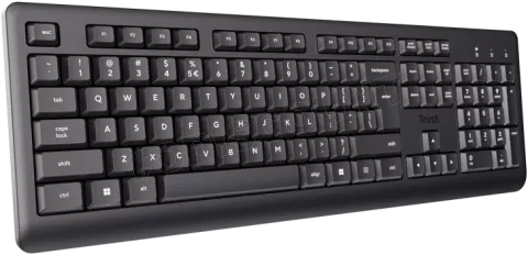 Photo de Pack 2en1 (Clavier/Souris) sans fil Trust Primo (Noir)
