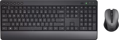 Photo de Pack 2en1 (Clavier/Souris) sans fil Trust Trezo (Noir)