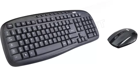 Photo de Pack 2en1 (Clavier/Souris) sans fil WE Deluxe (Noir)