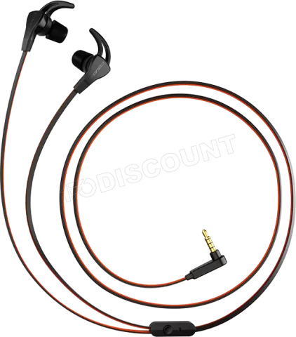 Photo de Pack 2en1 (Ecouteurs/Casque) Gamer filaire Cougar Immersa Ti Ex (Noir/Orange)