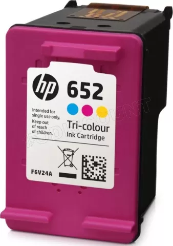 Photo de Pack 3 Cartouches d'encre HP 652 (Cyan, Magenta, Jaune)