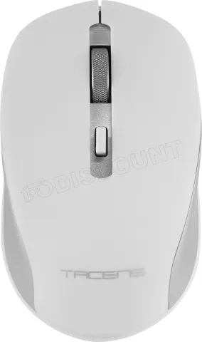 Photo de Pack 3en1 (Clavier/Souris/Tapis) Tacens Zenith (Blanc/Gris)