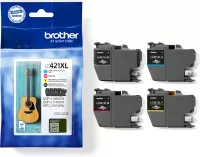 Photo de 4x Brother LC-421 XL