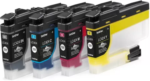 Photo de Pack 4 cartouches d'encre Brother LC-424 VAL (Noir + Couleurs)