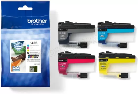 Photo de Pack 4 cartouches d'encre Brother LC-426 VAL (Noir + Couleurs)