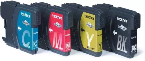 Photo de Pack 4 cartouches d'encre Brother LC1100VALBP (Noir + Couleurs)