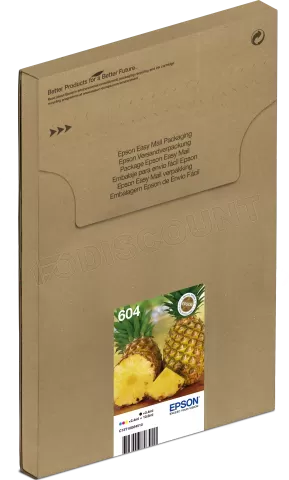 Photo de Pack 4 cartouches d'encre Epson EasyMail Ananas 604 (Noir + Couleurs)