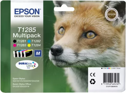 Photo de Pack 4 cartouches d'encre Epson Renard T1285