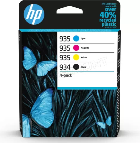 Photo de Pack 4 Cartouches d'encre HP 934/935 (Noir + Couleurs)