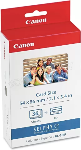 Photo de Pack cartouche d'encre Canon KP-36IP + 36 feuilles 54x86mm