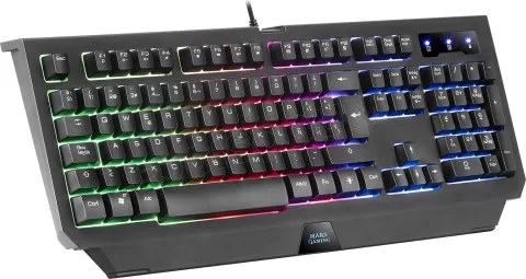 Photo de Pack Gamer 2en1 (Clavier/Souris) Mars Gaming MCP100 RGB (Noir)