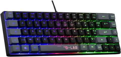 Photo de Pack Gamer 2en1 (Clavier/Souris) The G-Lab Combo Hydrogen BKG RGB (Noir)