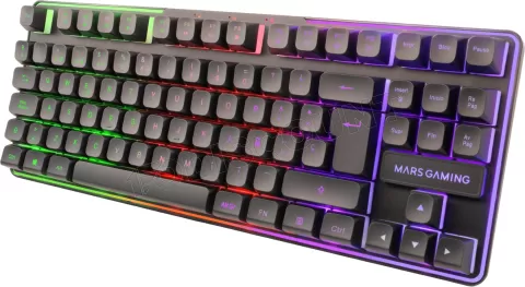Photo de Pack Gamer 3en1 (Calvier/Souris/Tapis) Mars Gaming MCPWTKL (Noir)
