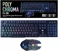 Photo de Pack Clavier - Souris Freaks and Geeks Polychroma CS-200