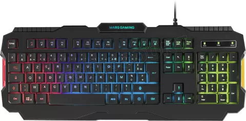 Photo de Pack Gamer 3en1 (Clavier/Souris/Tapis) Mars Gaming MCP118 RGB (Noir)