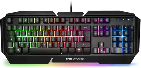 Photo de Pack Gamer 3en1 (Clavier/Souris/Tapis) Spirit of Gamer Ultimate 500 RGB (Noir)