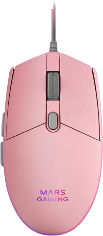 Photo de Pack Gamer 4en1 (Clavier/Souris/Casque/Tapis) Mars Gaming MCP-RGB3 (Rose)