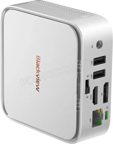Photo de Pack Mini PC Blackview MP50 AMD Ryzen 7 3700U 512Go (Argent) Win11 Pro avec clavier et souris