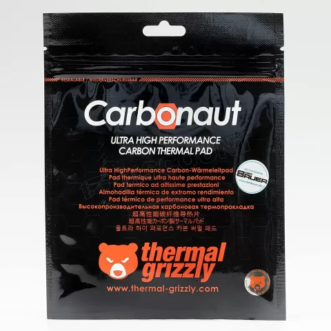 Photo de Pad Thermique Thermal Grizzly Carbonaut 25x25x0,2mm (Gris)