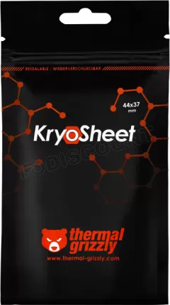 Photo de Pad Thermique Thermal Grizzly KryoSheet 44x37x0,2mm (Gris)