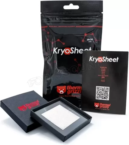 Photo de Pad Thermique Thermal Grizzly KryoSheet 44x37x0,2mm (Gris)