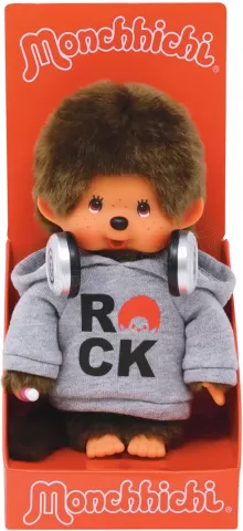 Photo de Peluche Bandai Monchichi Rock 20 cm