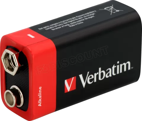 Photo de Pile Alcaline Verbatim Premium R9 (6LR61) 9V