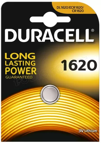 Photo de Pile plate Duracell (CR1620) 3V Lithium