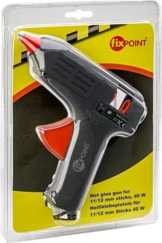 Photo de Pistolet à colle chaude FixPoint / Goobay pour bâtons de 12mm (Noir)