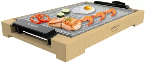 Photo de Plancha électrique Cecotec Tasty&Grill 2000 Bamboo MixStone