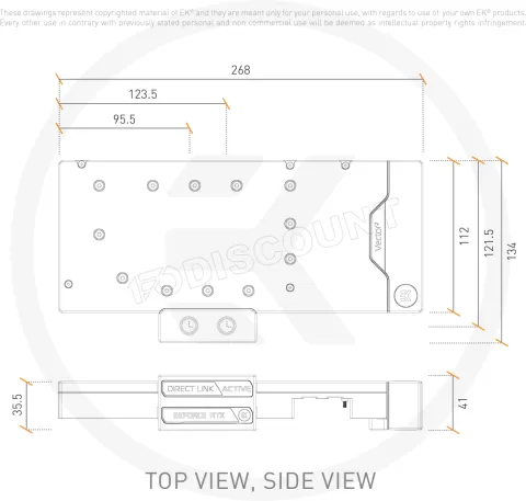 Photo de Plaque arrière Waterblock GPU Ekwb EK-Quantum Vector² RE RTX 3080/90 ABP RGB (Noir)