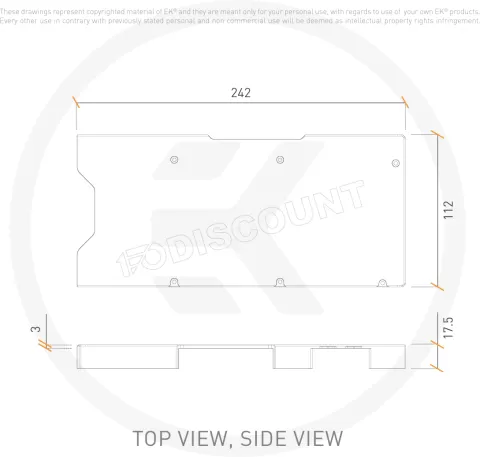 Photo de Plaque arrière Waterblock GPU Ekwb EK-Quantum Vector² RE RTX 3080/90 (Argent)