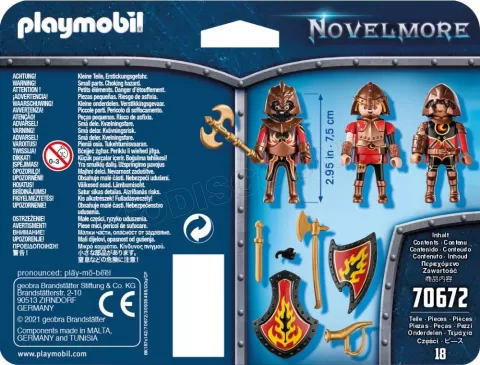 Photo de Playmobil 70672 Novelmore - 3 combattants Burnham Raiders