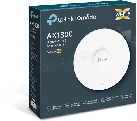 Photo de Point d'accès mural WiFi TP-Link Omada EAP620 HD (AX1800)