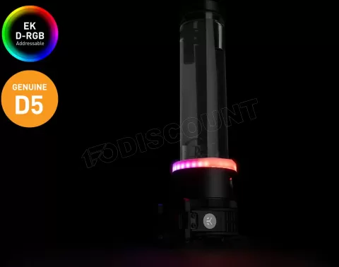 Photo de Pompe Watercooling avec réservoir Ekwb EK-Quantum Kinetic TBE D5 PWM 300 RGB (Noir/Transparent)