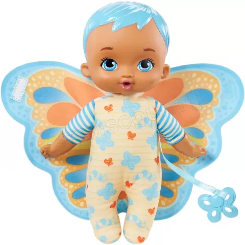 Photo de Poupon Mattel Mon Premier Bébé Papillon 23cm (Bleu)